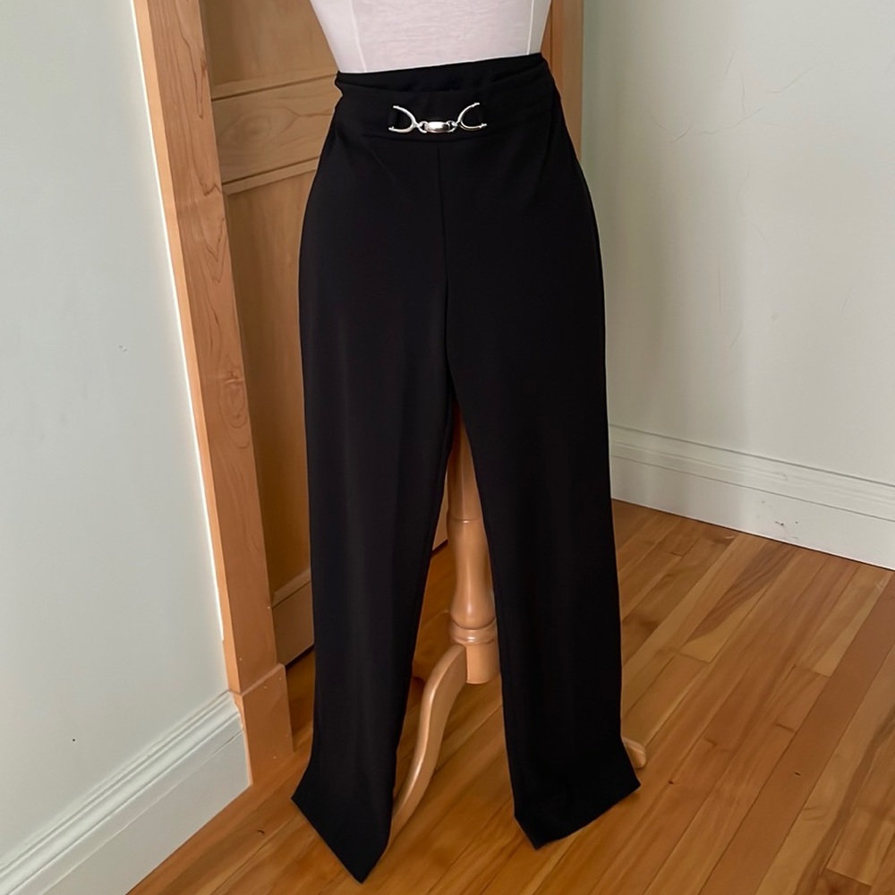 💥 2 for $20  KATE PARK Black Casual Stretch Slip-On Pants, Size L